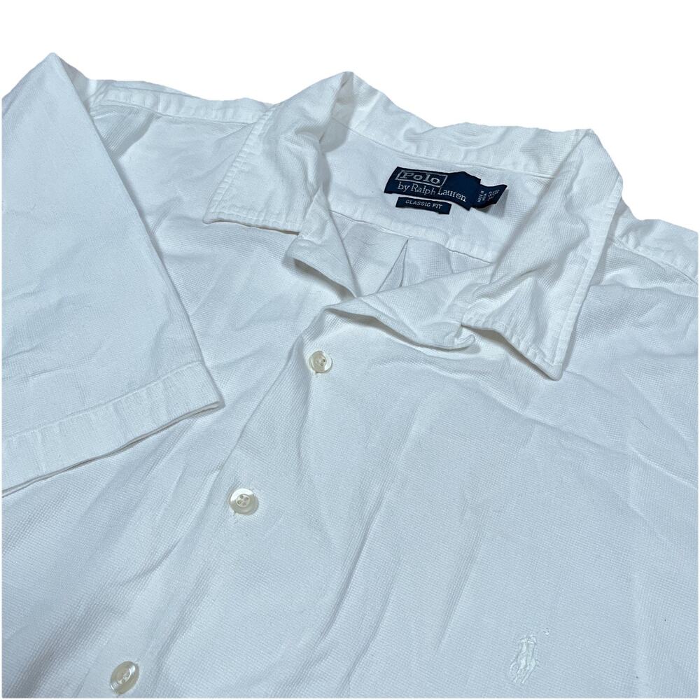 Polo‎ Ralph Lauren Men’s 3XB White Camp Shirt Short Sleeve Vacation Classic Fit